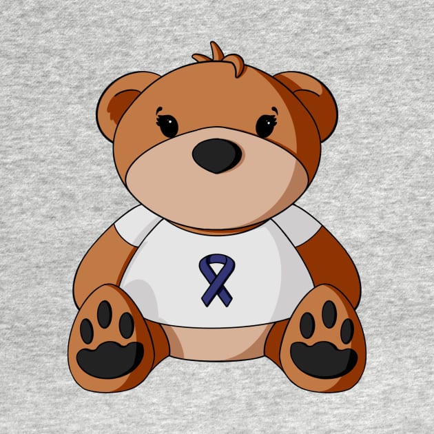 Colon Cancer Awareness Teddy Bear by Alisha Ober Designs